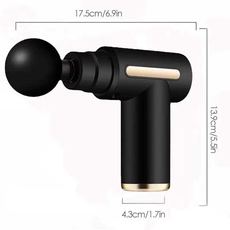 Massage Gun Muscle Relaxation Massage Equipment Neck Membrane Rob Cervical Spine Massage Instrument Mini Fascia Gun Wireless